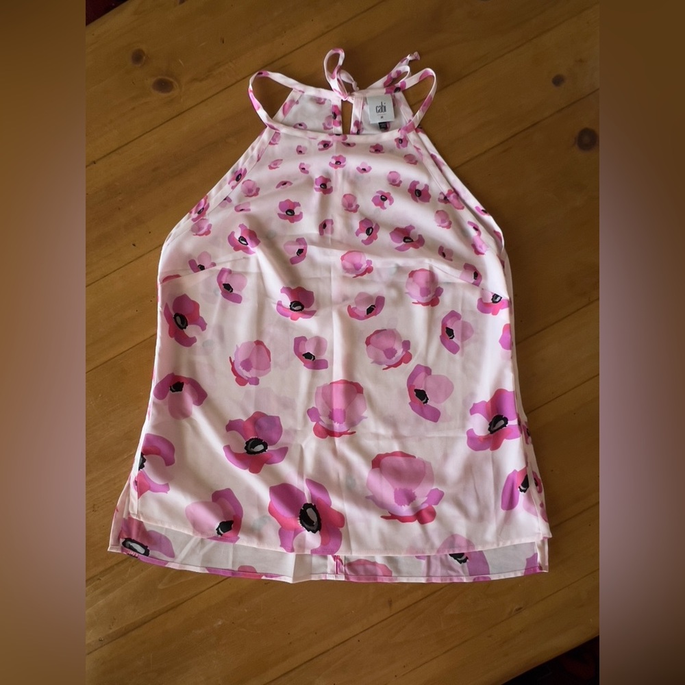 CAbi Floral Sleeveless Top